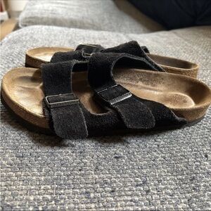 Black Suede Birkenstock Arizona 39
